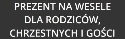 podziękowanie dla gości ślub magnes